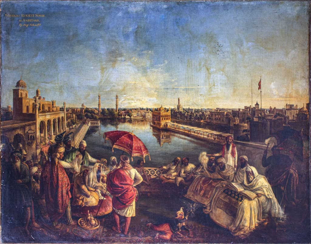 Maharaja Ranjit Singh ji at Golden Temple Amritsar