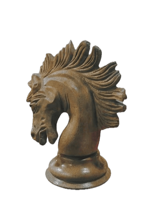 Handcrafted Amritsar chess knight – 360° view angle 1 of 8